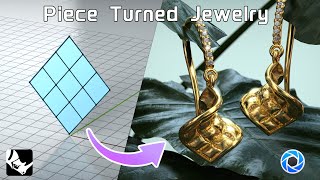 Making Twisted Earrings in Rhino and Keyshot [upl. by Aicsile]