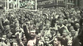 1936 Sports Boxer Max Schmeling Victory Parade in Germany [upl. by Tnarud]