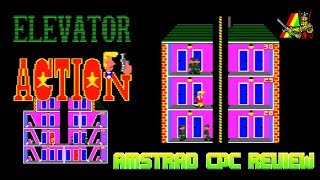 ELEVATOR ACTION  Amstrad CPC 464 Gameplay [upl. by Aicilev]