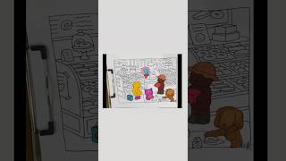 Market place bobbie goods page art  asmr coloring relaxwithart art artsmr bobbiedshorts [upl. by Reifinnej]