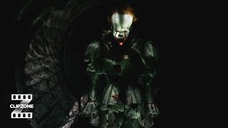 It 2017  Pennywise amp Patrick In The Sewers  ClipZone Horrorscapes [upl. by Fiora319]