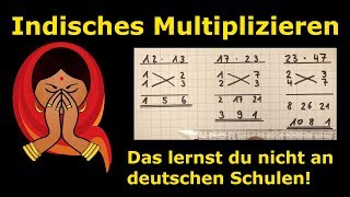 indisches Multiplizieren  geheime Lehrermethoden  Mathematik  Lehrerschmidt  einfach erklärt [upl. by Lleval]