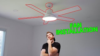 How to Install a Ceiling Fan  DREO Ceiling Fan [upl. by Lelia]