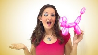 Easy CLASSIC ONE BALLOON DOG Balloon Animal Tutorial  Learn Balloon Animals with Holly [upl. by Ocsisnarf657]