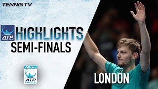 Highlights Goffin Topples Federer To Reach Nitto ATP Finals Championship 2017 [upl. by Nnainot]