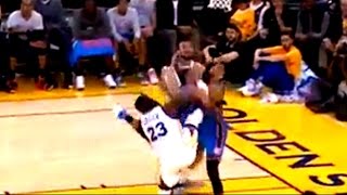 Draymond Green kicks Andre Roberson [upl. by Derfliw821]