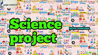 science project  science border design for project  front page decoration for science notebook [upl. by Anival]