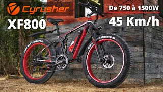 Le Vélo électrique le plus rapide du marché  CYRUSHER XF800 [upl. by Manya919]