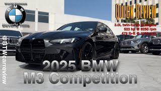 NEW 2025 BMW M3 Competition [upl. by Ahsim]