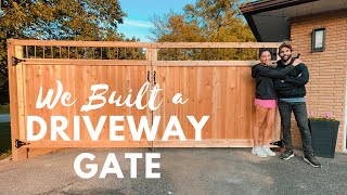 Building a Privacy Fence amp Cedar Gate Everything you wanna know cost materials tutorial [upl. by Nirred159]