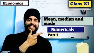 mean median mode class 11 economics important questions  Measures of central tendency economics [upl. by Peskoff]