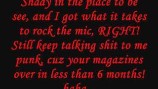 EMINEM  BITERPHOBIA 1995 SOUL INTENT PICK039 LYRIC VIDEO [upl. by Curtice]