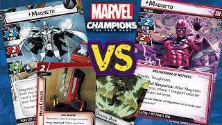 MAGNETO vs MAGNETO Expert Marvel Champions Playthrough  Aggression [upl. by Annawaj731]