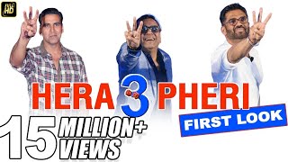 Hera Pheri 3 First Look Launch  Paresh Rawal Suneil Shetty John Abraham Abhishek Bachchan [upl. by Ariana]