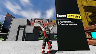 Space Engineers Industry Building The Base EP1 [upl. by Koerner596]