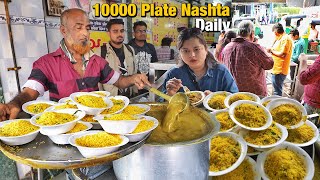 25 Indias Biggest Food Tour SURAT 😍 5 UNIQUE Street Food Items  Best PONK Masters amp Rassa Khaman [upl. by Dajma610]