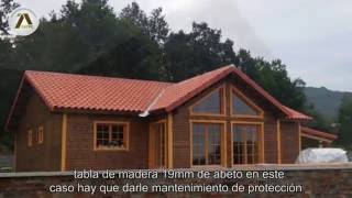 Casas de Madera  Paredes y aislamientos [upl. by Enyrb81]