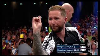 Michael Van Gerwen vs Danny Noppert  German Darts Championship 2024 [upl. by Judsen234]