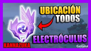 ELECTRÓCULUS UBICACIÓN de TODOS parte 2  ISLA KANNAZUKA   LOCALIZACIÓN  GENSHIN IMPACT [upl. by Aicella]