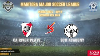 December 11th WSF Div 2 CA River Plate vs SCM Academy [upl. by Aleahcim942]