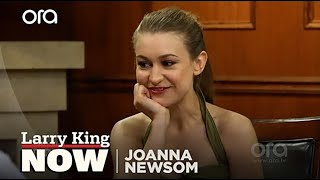 Joanna Newsom Talks Divers Kendrick Lamar and Teaches Larry to Play the Harp [upl. by Caylor263]