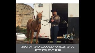 How to Trailer load your horse using a Ring Rope [upl. by Jobina]