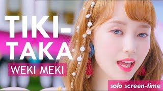 Weki Meki 위키미키  TikiTaka 99  FocusSolo ScreenTime Ranking [upl. by Assirem]