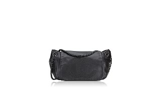 Chanel Lambskin Studded Accordion CC Flap Bag Black [upl. by Enirol521]