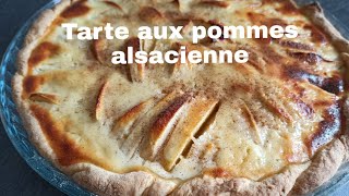 Tarte aux pommes alsacienne 🍎 Recette pas à pas 🍏 Fait maison [upl. by Heigl]