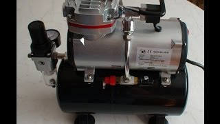 Airbrush Compressor AS189 Review part2 [upl. by Yeloc403]