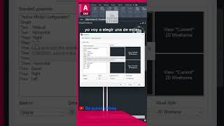 Cómo abrir varias ventanas en AutoCAD tutorial [upl. by Gehman]