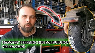 SÜREKLİ HAVASI İNEN SCOOTER TEKERİ NASIL ÇÖZÜLÜR  ONVO OV 012 [upl. by Mcclenaghan]