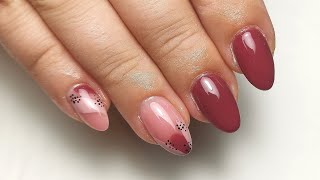 WATCH ME WORK Client BIAB Infill  Gel Nail Abstract Design [upl. by Rednal637]