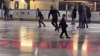 Practising my skating skills with my little brother at Altrincham ice rink ￼Manchester 🏒 [upl. by Lise]