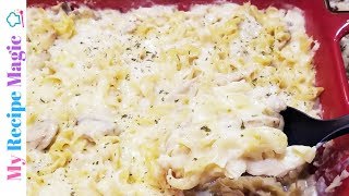 Dump and Bake Turkey Tetrazzini  Perfect for that leftover Turkey [upl. by Egnalos]