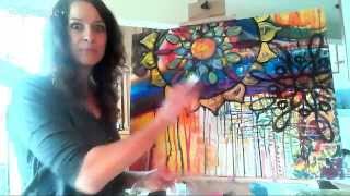 Painting Mandalas  Open Studio with Whitney Freya [upl. by Kipper]