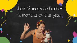 Comptine anglais  francais LES 12 MOIS DE LANNÉE [upl. by Nwhas42]