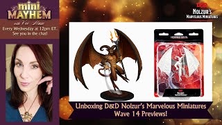 A WhatNow Druid  Unboxing DampD Nolzurs Marvelous Miniatures Wave 14 Preview Figures [upl. by Deeyn656]