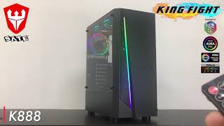 Gabinete Gamer ATX K888 3 Coolers incluido [upl. by Berky]