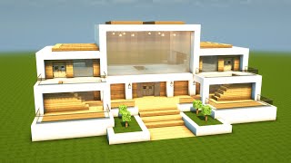 MODERNES HAUS in MINECRAFT bauen TUTORIAL HAUS 318 [upl. by Zulch]