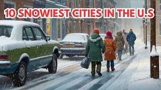 10 Snowiest Cities in the United States 2024 [upl. by Ree]