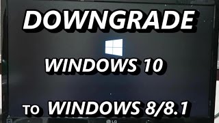 วิธีถอยจาก windows10 กลับไปใช้ windows8817 DOWNGRADE [upl. by Zullo704]