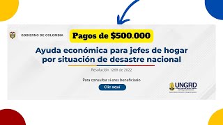 BONO de 500000 como ser beneficiarios y consultar si tengo esta ayuda Jefes y Jefas de Hogar [upl. by Anilrahc]