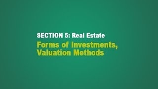 Real Estate  Forms of Investment and Valuation Methods [upl. by Myk]