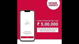 Instant Personal Loan upto Rs 5 Lakh In Just 5 Mins With Home Credit App [upl. by Rosetta]