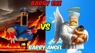 ⛔NOVA ATUALIZAÇÃO BARRYEXE VS BARRY ANGEL  BARRYS PRISON RUN Roblox Gameplay [upl. by Safire15]