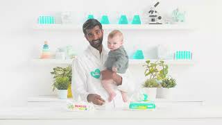 Pampers Free amp Gentle Wipes  One Hand Challenge [upl. by Anairb]