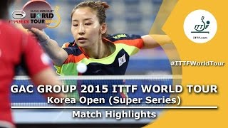 Korea Open 2015 Highlights SONG Maeum vs TASHIRO Saki Pre Rounds [upl. by Daggett547]