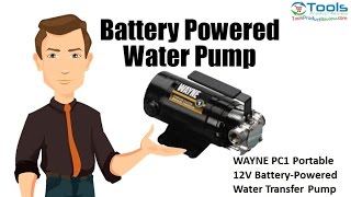 Battery Powered Water Pump  WAYNE PC1 Portable 12V BatteryPowered Water Pump [upl. by Roshan265]