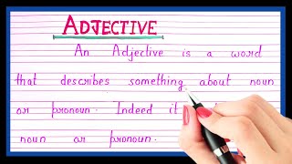 What is adjective  Definition of adjective in english  Adjective kise kahte hai english mein [upl. by Kezer]